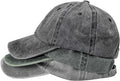 MEINICY 3 Packs Washed-Cotton Plain Baseball Cap, Vintage Adjustable Dad Hats Gift for Men/Women,Unstructured