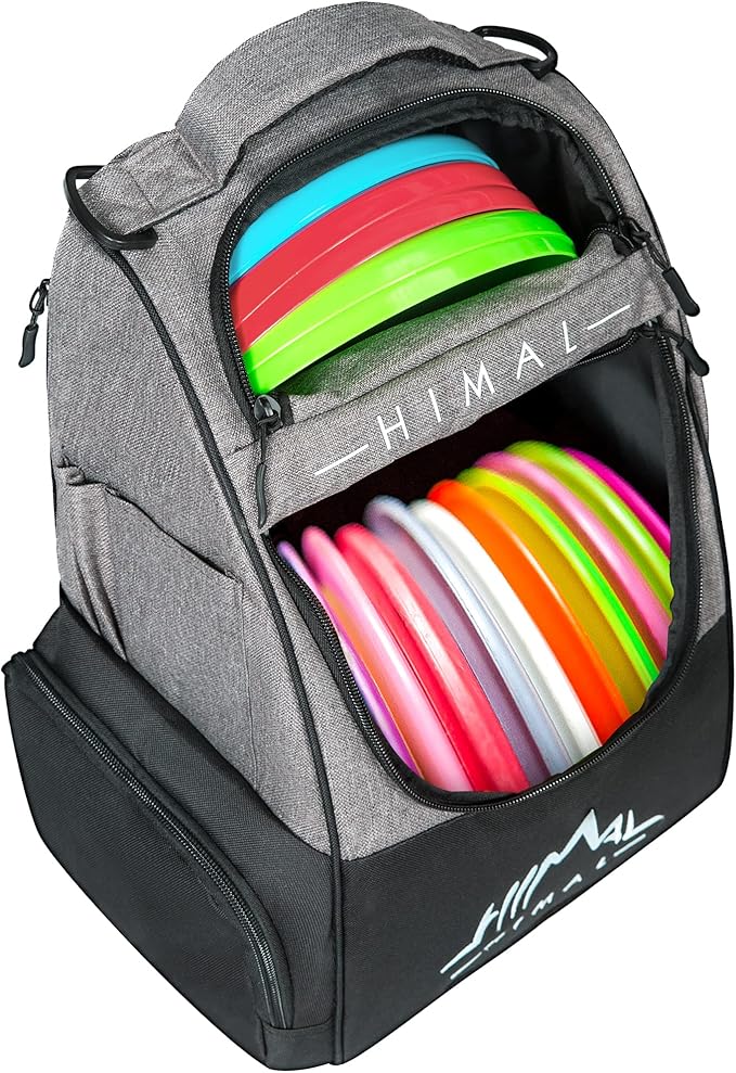 HIMAL HIMAL Disc Golf Bag Holds 22+ Discs, Durable Disc Golf Backpack with Large Capacity, and Multiple Storage Pockets