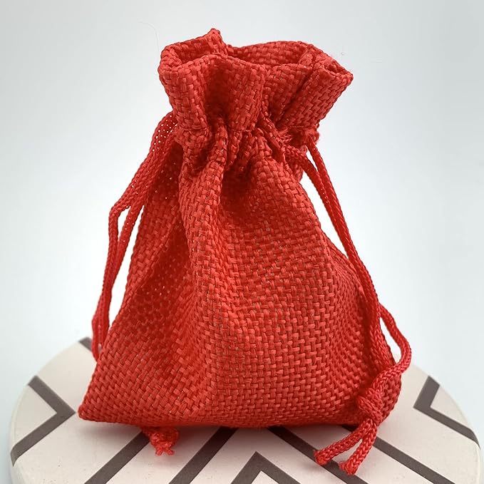Palmhomee Pack of 25 Burlap Gift Bags - Image 4