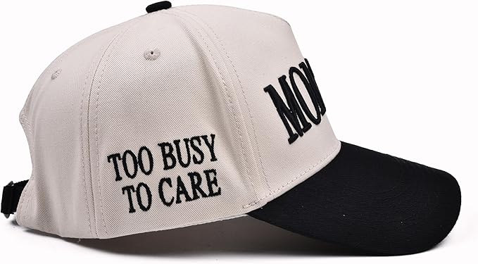 Women’s Mommin Trucker Hat – Vintage Two-Tone Ponytail Baseball Cap, Embroidered Adjustable Hat, Great Gift for Mom & Women