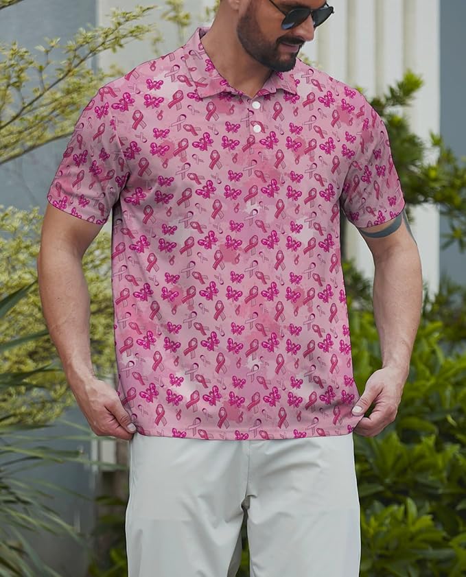 Mens Golf Shirts Golf Polo Shirts for Men Short Sleeve Polo Shirts Golf Gifts