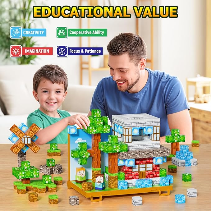 Magnetic Blocks, Magnetic Building Blocks, STEM Constructions Magnet Blocks - Image 4