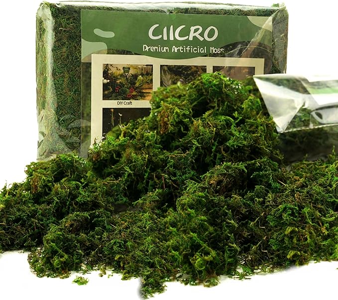 Moss for Plants Indoor, 16OZ Fresh Green Artificial Moss for DIY Crafts by Unknown