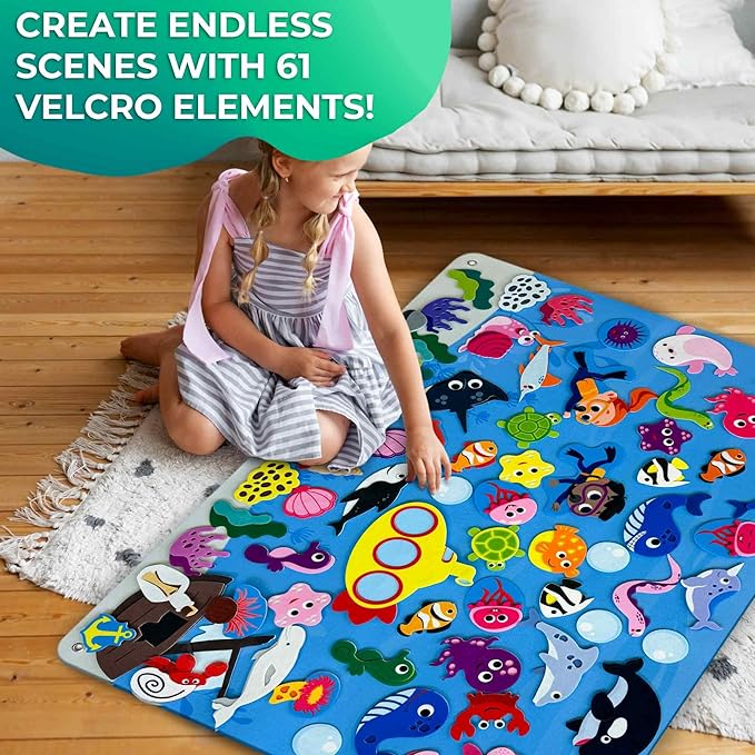 QUOKKA Ocean Felt Board for Toddlers - Image 3