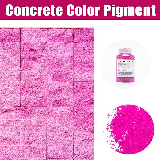 GOODTAKE Concrete Pigment, Rose Red Powdered Color Iron Oxide Powder - Image 9