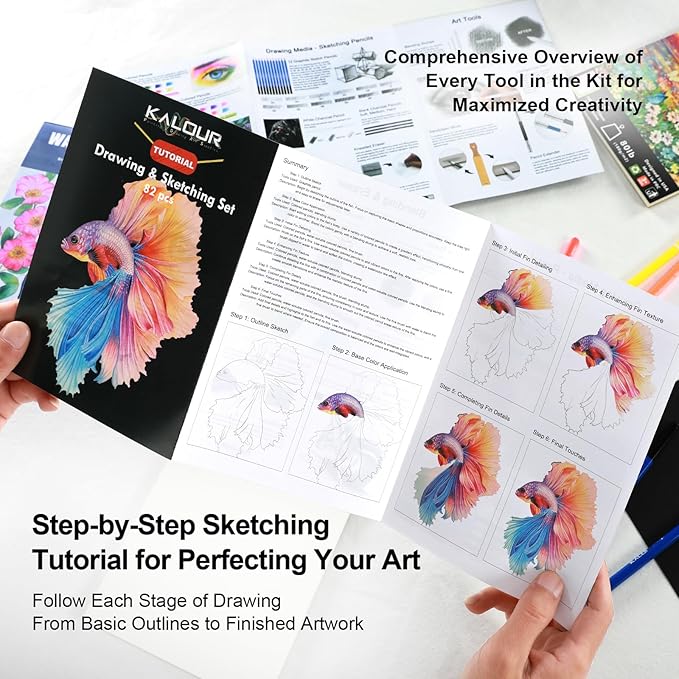82 Drawing Set Sketching Kit, Art Set - Image 5