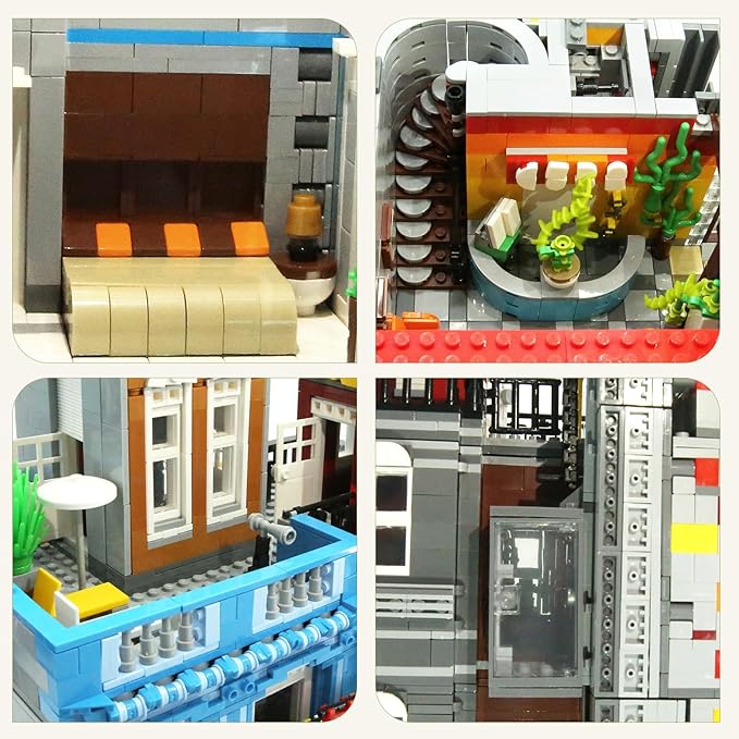 ZenithFlow Street View Building Blocks Kit, Cuba Hotel Mini Blocks Construction - Image 5