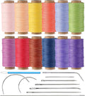 10-Year Popular Assorted Colors Round Waxed Thread -0.55mm 70 Yards 12 Spools by Wearecommittedtohelpingpeoplecreatebeautifuluniqueandpersonalizedhandcraftedcreations