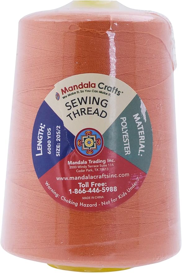 Mandala Crafts 4 Pack of Serger Threads Cones Spools - Image 4