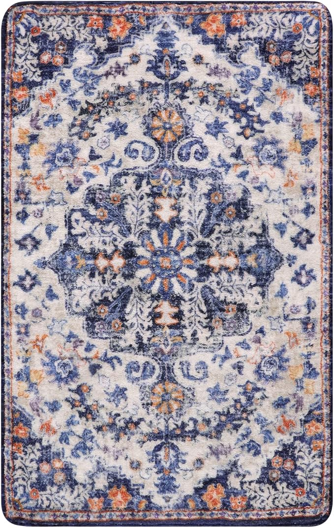Lahome Bohemian Floral Medallion Area Rug - Image 4