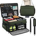 Extra Large Golf Trunk Organizer, Golf Gifts for Men Golfers, 20"x 14"x 10" 2 Layer Golf Trunk Organizer for Car, Water-resistant with Ventilated Compartment for 2 Pair Shoes and More Golf Accessories
