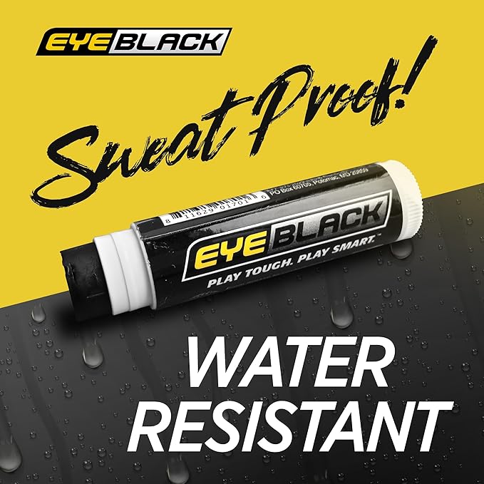 EyeBlack BattlePaint – Bright Colored Under Eye Black Grease for Pro Athletes and Super Fans – Baseball, Softball, Football – 2 Sticks