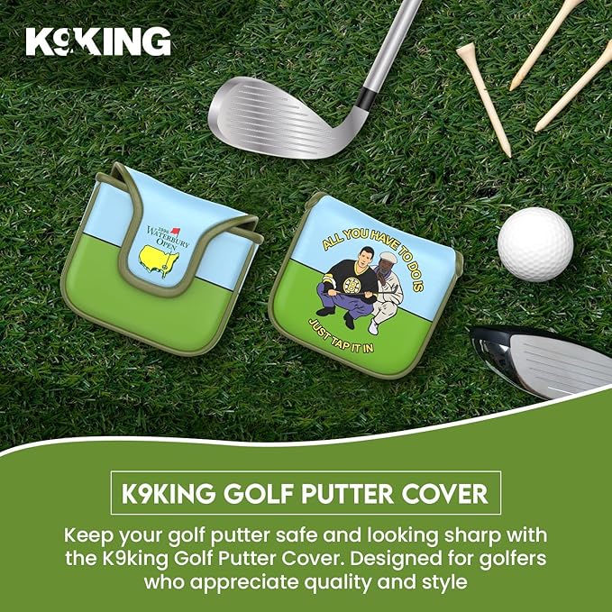 Golf Putter Cover - Premium Golf Club Protector with Magnetic Closure | Essential Golf Accessories for Men with Premium Club Protection | Funny Golf Accessories for Men