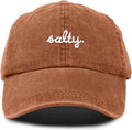 DALIX Salty Embroidered Cotton Beach Baseball Cap Adjustable Dad Hat Womens