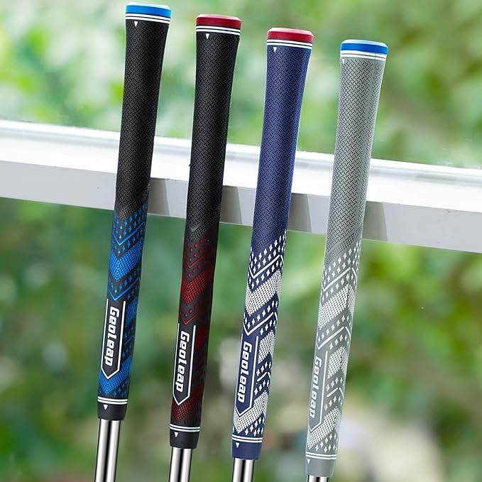 Geoleap Golf Grips Set of 13- Soft Reduce Taper Design Provides High Traction and Performance,13 Golf Club Grips with 15 Tapes or with All Repair Kits for Choice.