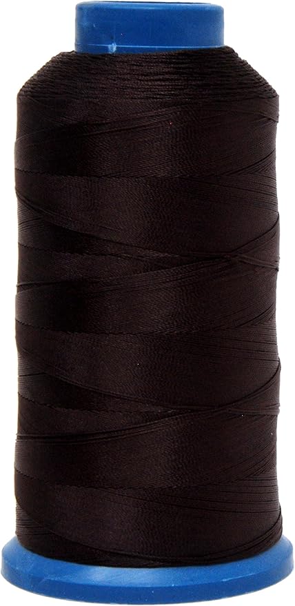Mandala Crafts Bonded Nylon Thread Dark Brown Heavy Duty Sewing Threads by MandalaCrafts