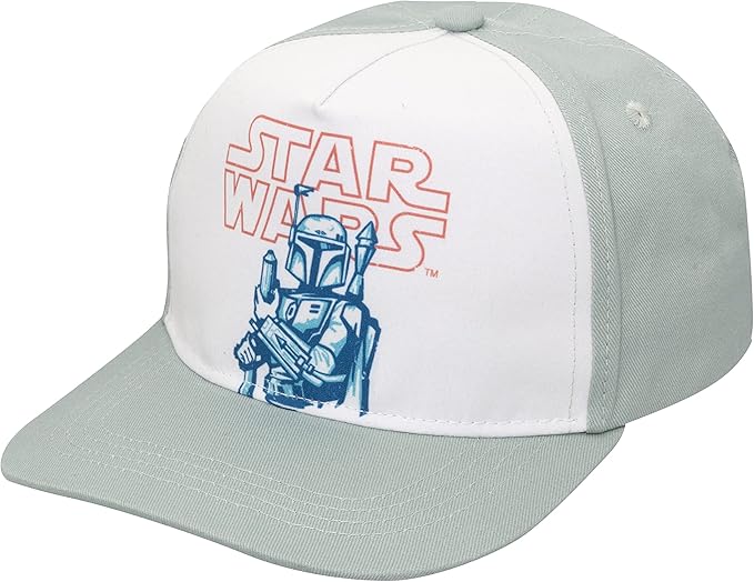 Star Wars Classic Embroidered Logo Flatbrim Baseball Cap Hat, Boys Youth