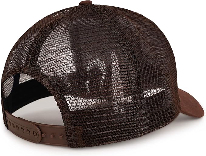American Flag Trucker Hat - Snapback Hats for Men Women Baseball Cap - Breathable Mesh & Adjustable Fit for Casual Wear