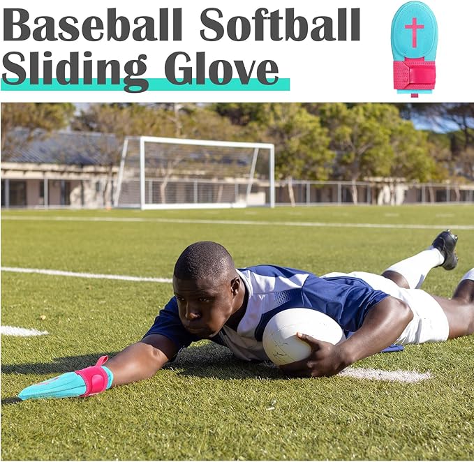 Geyoga Christian Sliding Mitt Cross Baseball Softball Religious Glove Sliding Mitt Baseball Guard Accessories and Protective Gear Left/Right Hands - Hand and Wrist Protection