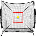 Zonlolo 6 x 6 FT Baseball Net with 3 Diffferent Targets, Portable Practice Net for Batting，Hitting，Pitching and Throwing,Compact Package with Small Carrying Bag，Great for Kids