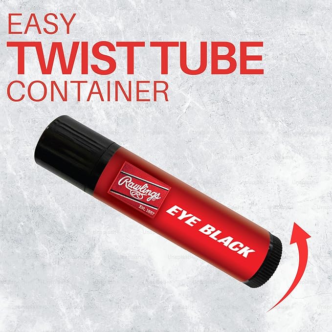 Rawlings | Eye Black Stick | Retractable Tube/Glare Reduction | Adult & Youth Baseball/Softball | Blue
