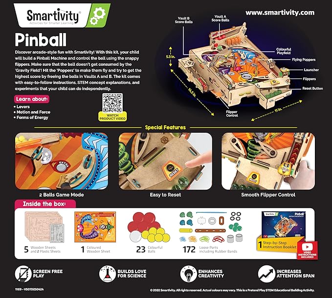 Smartivity DIY Pinball Machine Toy - Image 7