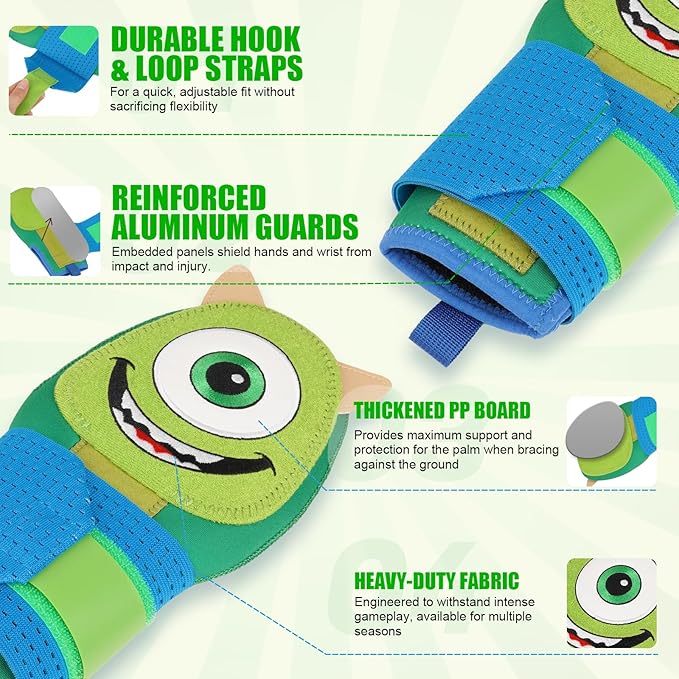 Baseball Sliding Mitt - Sliding Mitt for Youth - Drippy Drip Accessory Gingerbread Man, Coco, Scary HaHa - Softball