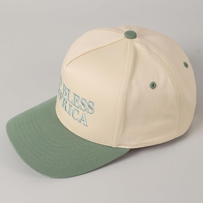 MIRMARU Two-Tone Vintage Canvas Trucker Hats for Men & Women, Adjustable Size Baseball Caps with Trendy Embroidered Design