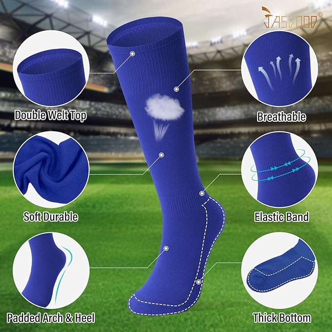Baseball Socks and Belt for Youth Adult Softball Socks Combo Elastic Waist Belt for Men Kids Boys Girls Women JASGOOD