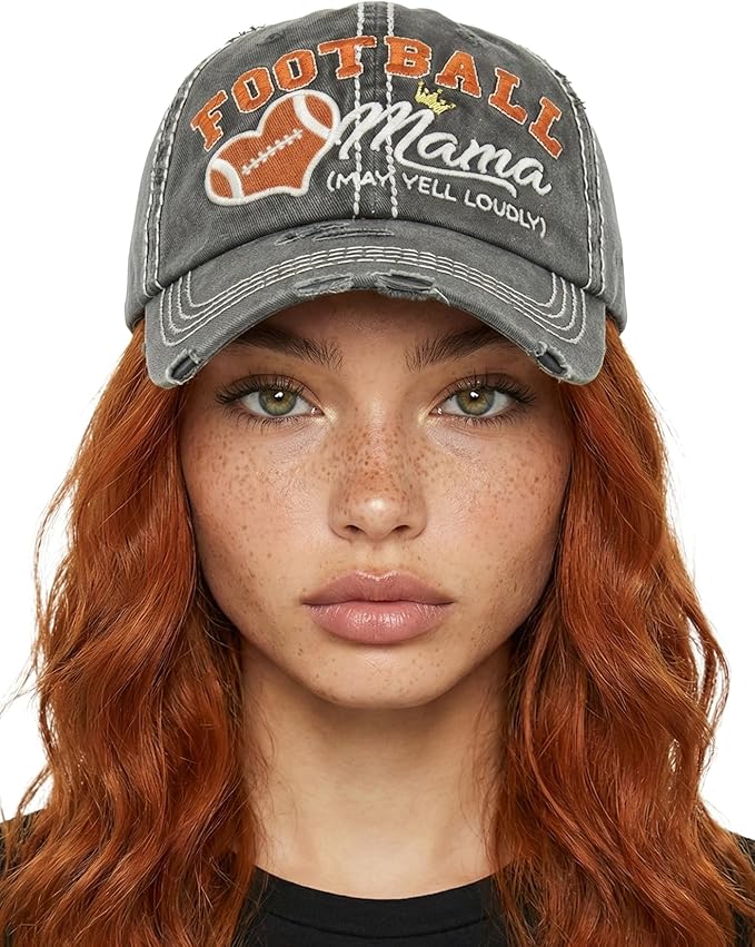 Funky Junque Distressed Vintage Baseball Cap - Embroidered Patch Women's Hat - Holiday, Lifestyle & Patriotic Designs