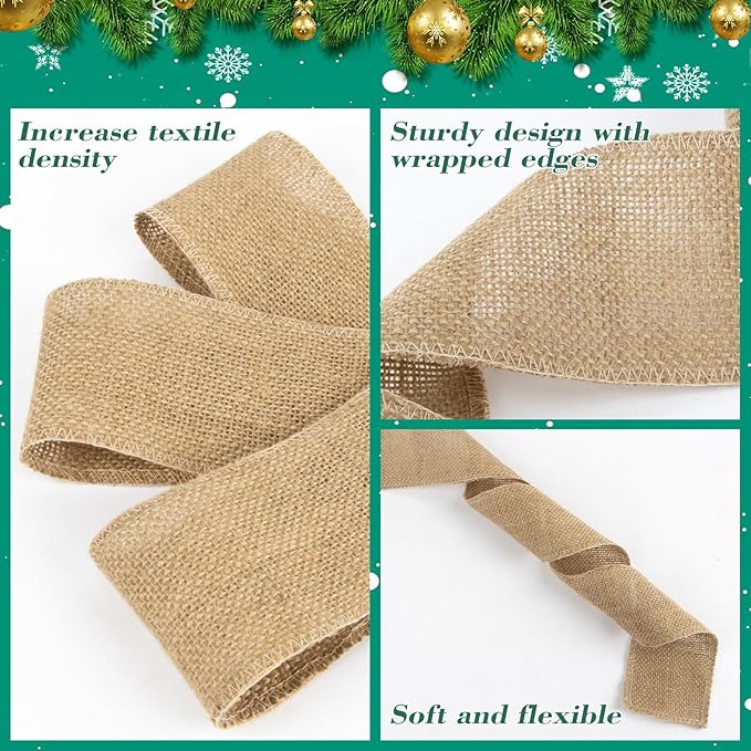 Burlap Ribbon 3 Inch Wide - Image 3