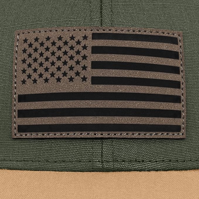 American Flag Trucker Hat - Snapback Hats for Men Women Baseball Cap - Breathable Mesh & Adjustable Fit for Casual Wear