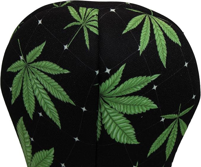 Black Marijuana Leaf | Golf Club Headcover | Driver Fairway Hybrid-Sold Separately | Handmade in USA by BeeJos