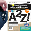 209 Pcs 3" Black Bulletin Board Letters & Numbers, Capital Letters, Punctuation by FreshCutCrafts