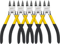 Wire Cutters 5 Pack, 6 inch Flush Cutters, BOOSDEN Spring Loaded Cutting Pliers by BOOSDENMakingYourLifeEeasier
