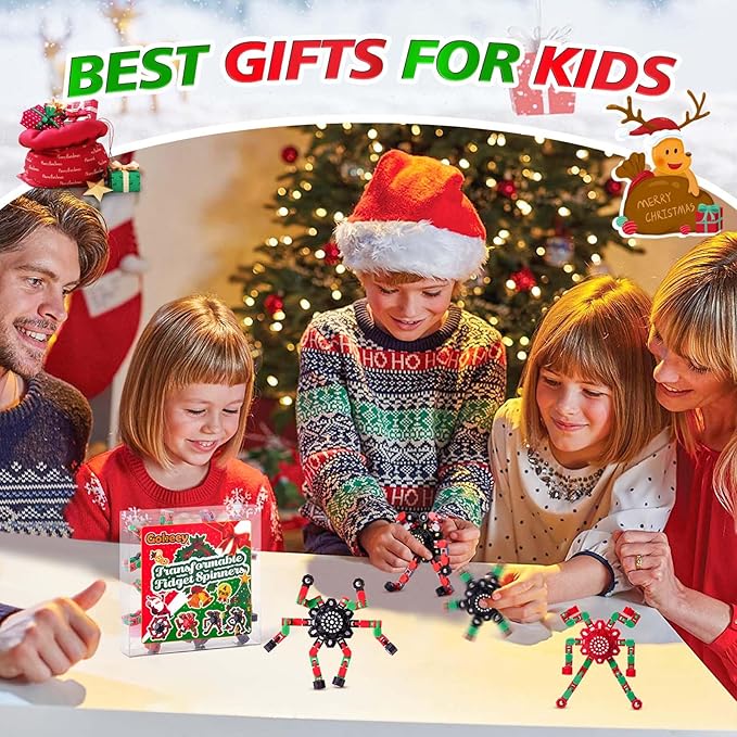 Fidget Spinners for Kids and Adults Christmas Fidget Toys Gifts, Stress Relief - Image 2