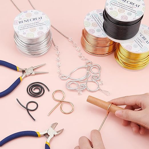 BENECREAT 10 Gauge Jewelry Craft Aluminum Wire 80 Feet Bendable Metal Sculpting - Image 5
