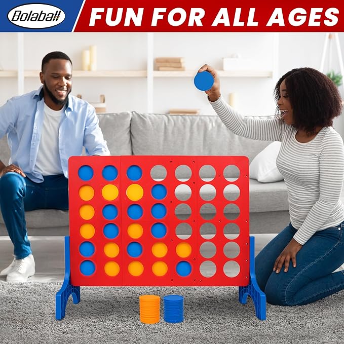 Bolaball 4 in a Row Tabletop Game – 1.8 Ft 4 to Score Game - Image 7