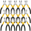 Lasnten 15 Pcs 5" Wire Cutters Precision Cutting Pliers Side Diagonal Cutters by Lasnten