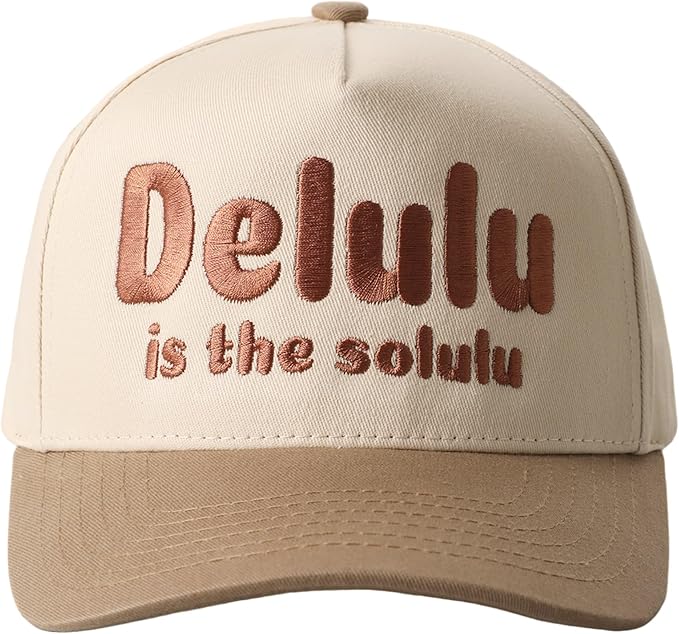 MIRMARU Two-Tone Vintage Canvas Trucker Hats for Men & Women, Adjustable Size Baseball Caps with Trendy Embroidered Design