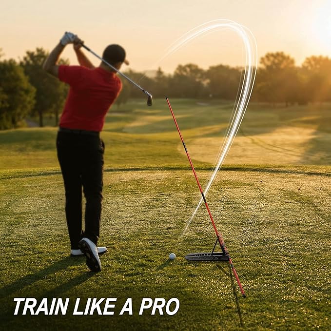 Golf Alignment Stick Holder, Golf Swing Trainer Training Aid, Adjustable Golf Posture Corrector, Portable Golf Swing Correction Equipment for Indoor & Outdoor Practice for Men Women Beginners