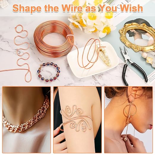 Aluminum Craft Wire for Jewelry Making, 12 Gauge Armature Bendable Craft - Image 5