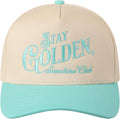 MIRMARU Two-Tone Vintage Canvas Trucker Hats for Men & Women, Adjustable Size Baseball Caps with Trendy Embroidered Design