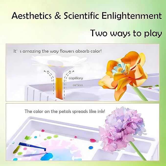 Science Craft Kit: Color Mixing & Dyeing Paper Flower Bouquet - Image 8