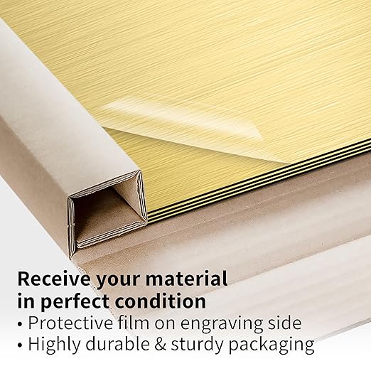 Trotec | Metallic Looking Acrylic Sheet | 12"x24"x1/16, Name Plate | USA Made - Image 5