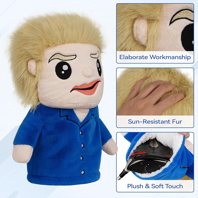 Funny Driver Headcover, Creative Plush Golf Driver Head Covers Fits Standard 460CC Driver Head, Unique Golf Gift & Accessories for Men and Women
