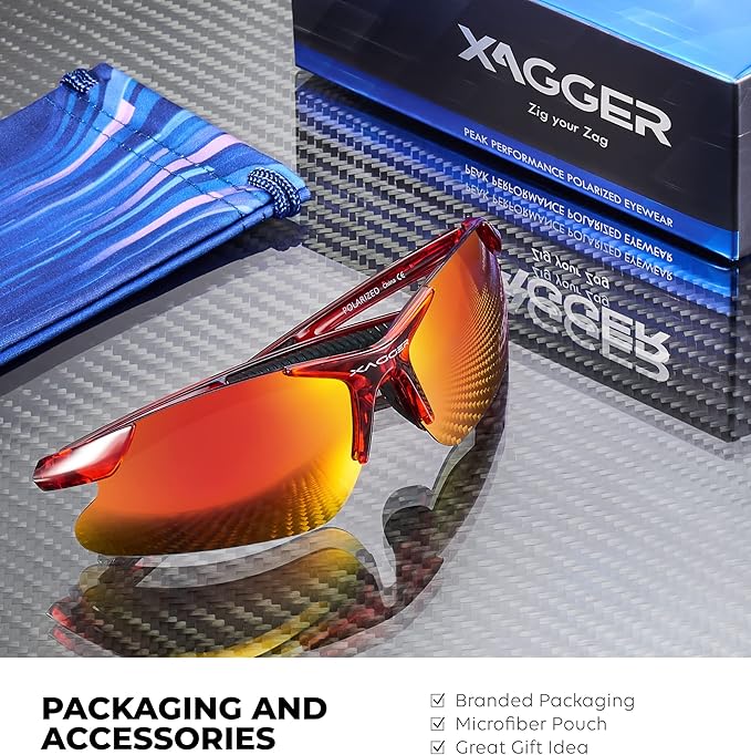Xagger Kids Youth Polarized Sports Sunglasses for Boys Girls Baseball Softball Glasses TR90 Frame
