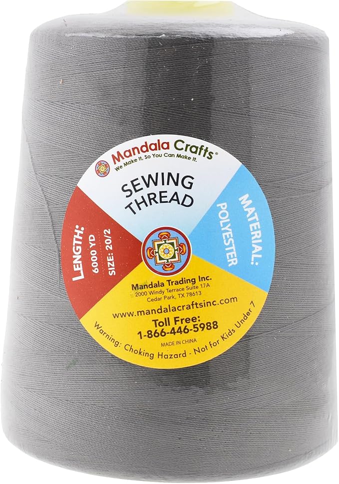 Mandala Crafts 4 Pack of Serger Threads Cones Spools - Image 3