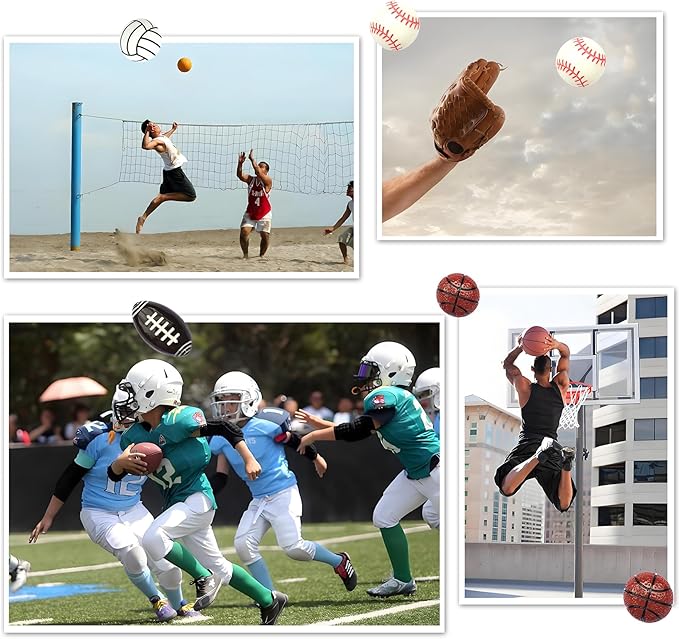 KEYDUACU 12Pcs Strong Ball Magnets,3D Baseball Sports Craft Decoration Magnet,Strong Fridge Magnets for Kitchen, School,Office Whiteboard, Cabinet and Dishwasher
