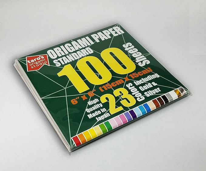 Standard 6 Inch One Sided 23 Colors 100 Sheets Square Easy Fold Premium - Image 3